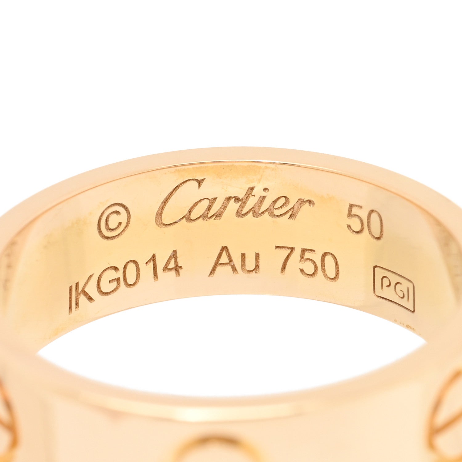 Cartier 18K Yellow Gold 5.5mm LOVE Ring 50 5.25 4 of 5