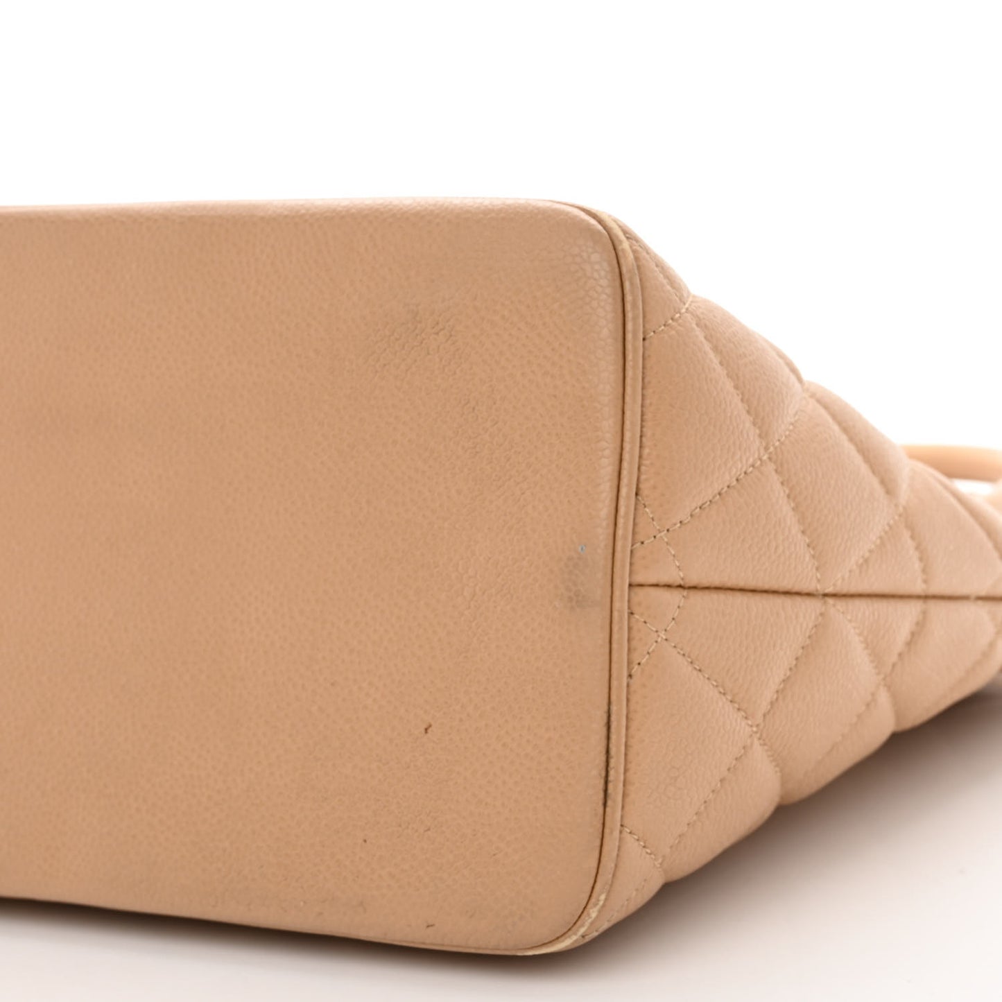 Caviar Quilted Medallion Tote Beige