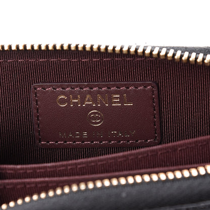 Chanel Caviar Quilted Zip Coin Purse Black 6 of 10