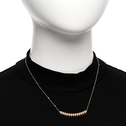 Cartier 18K Pink Gold Diamond Clash de Cartier Necklace 2 of 5