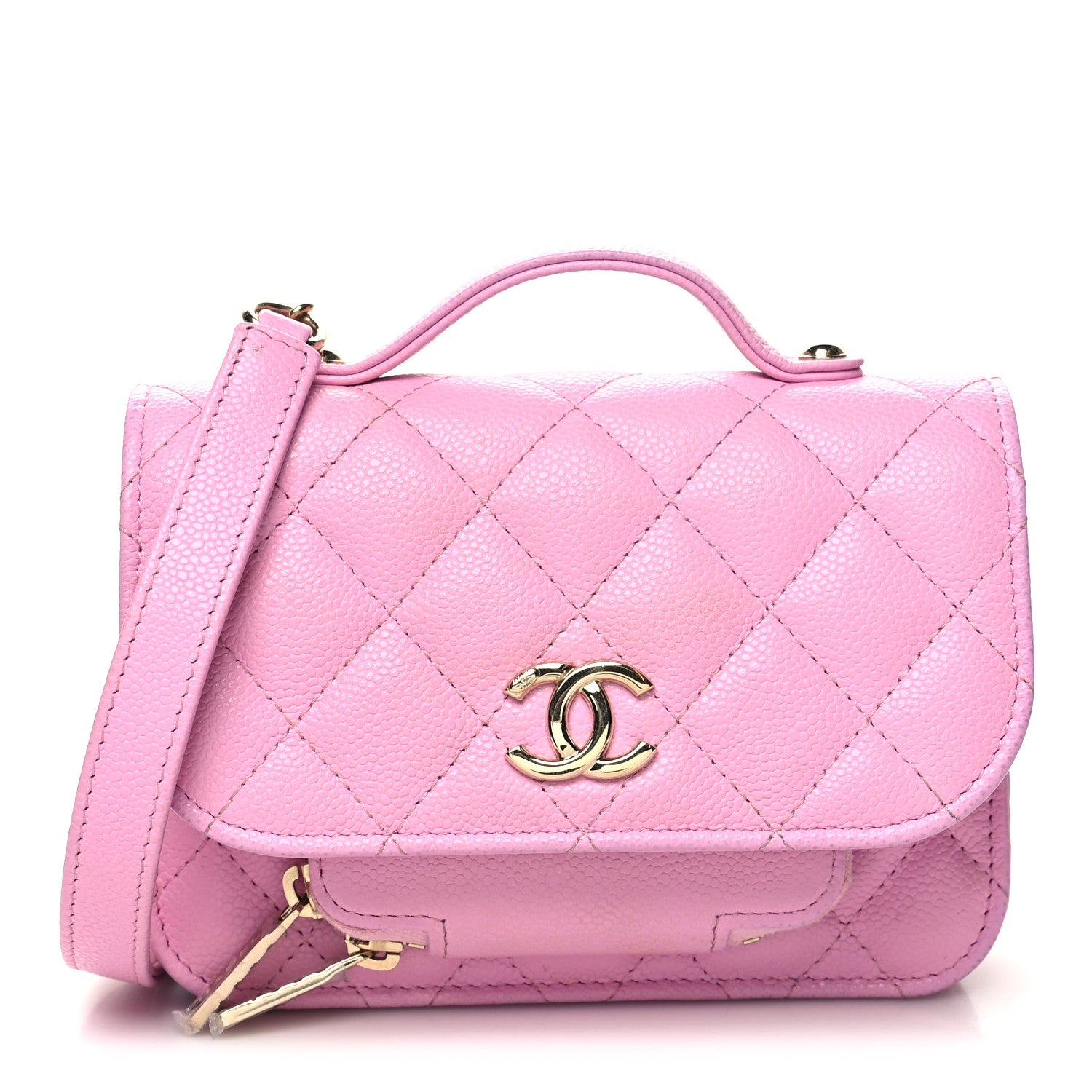 Chanel Caviar Quilted Business Affinity Clutch With Chain Flap Lilac 1 of 15