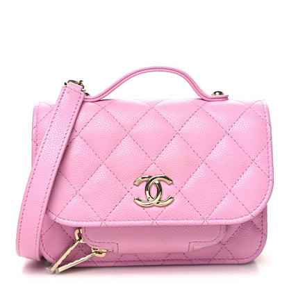 Chanel Caviar Quilted Business Affinity Clutch With Chain Flap Lilac 1 of 15