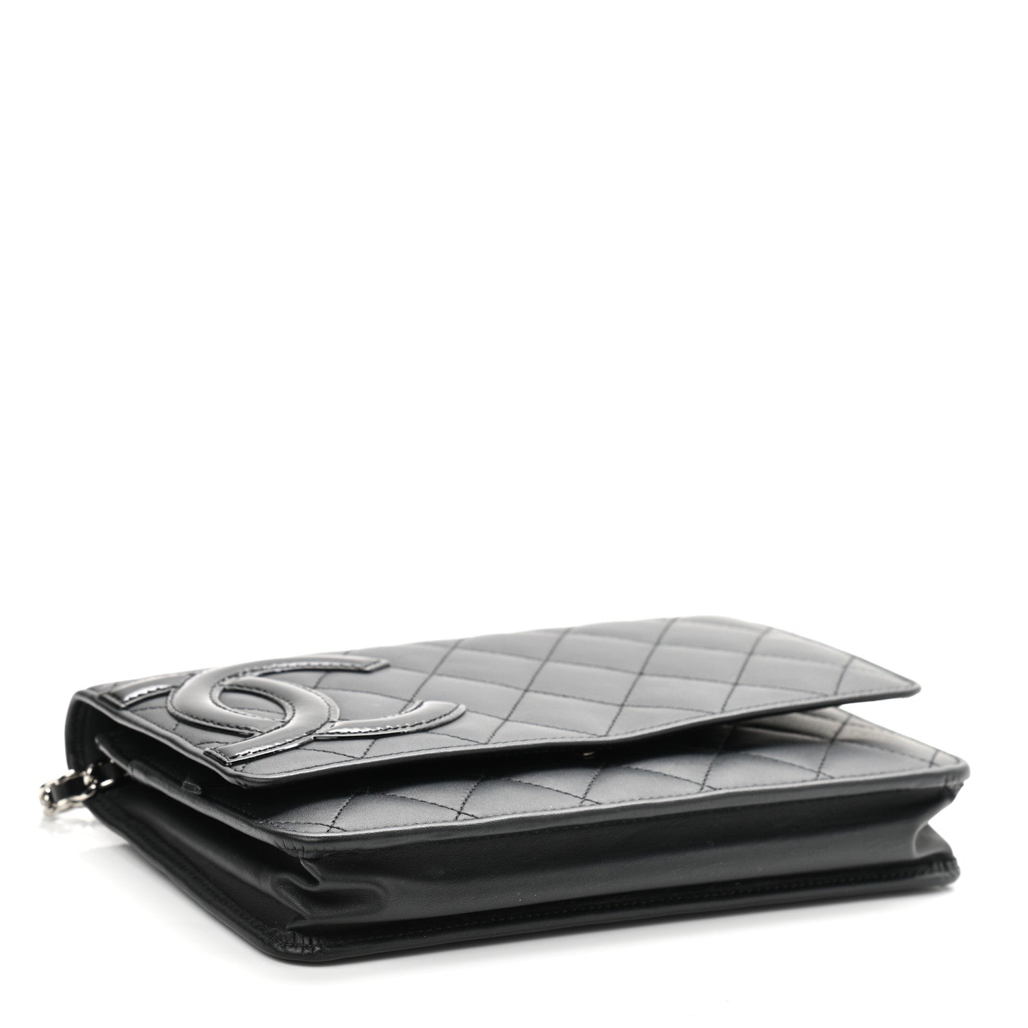 Chanel Calfskin Quilted Cambon Wallet On Chain WOC Black 4 of 11