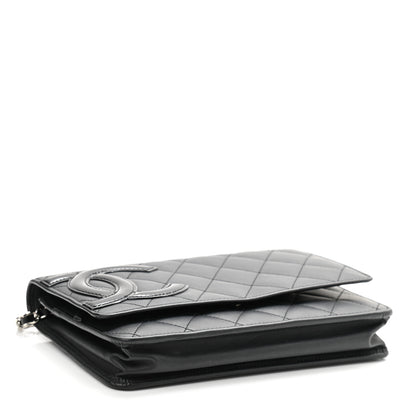 Chanel Calfskin Quilted Cambon Wallet On Chain WOC Black 4 of 11