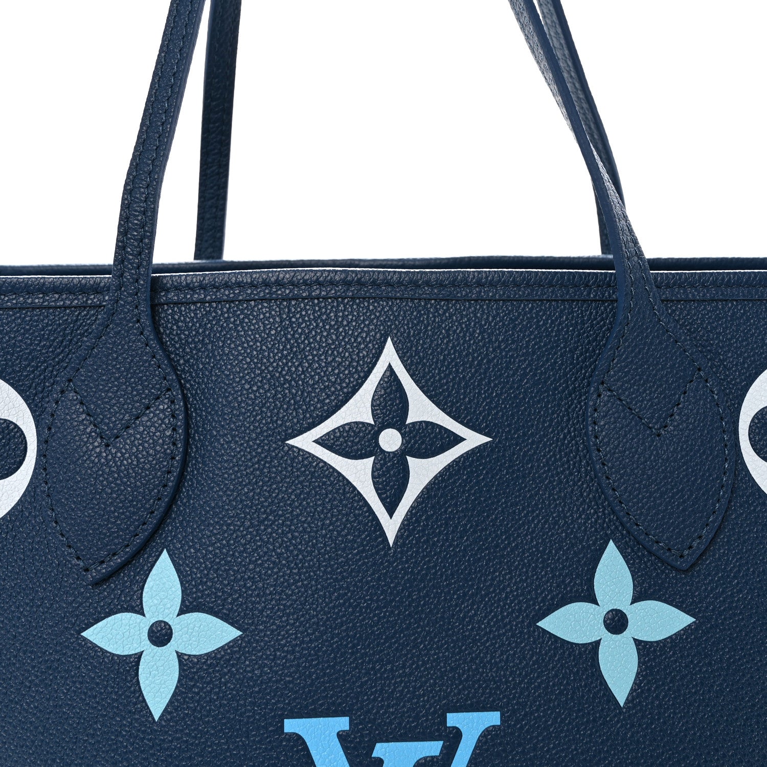 Louis Vuitton Empreinte Monogram Giant Neverfull MM Degrade Bleu Louis Vuitton Empreinte Monogram Giant Neverfull MM Degrade Bleu