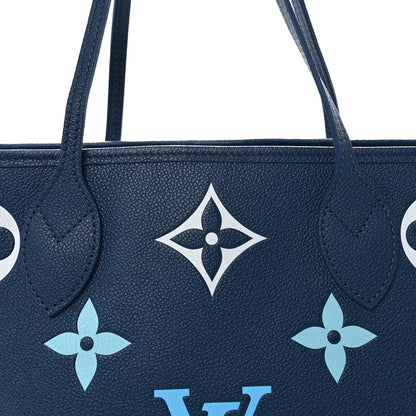 Louis Vuitton Empreinte Monogram Giant Neverfull MM Degrade Bleu 8 of 10