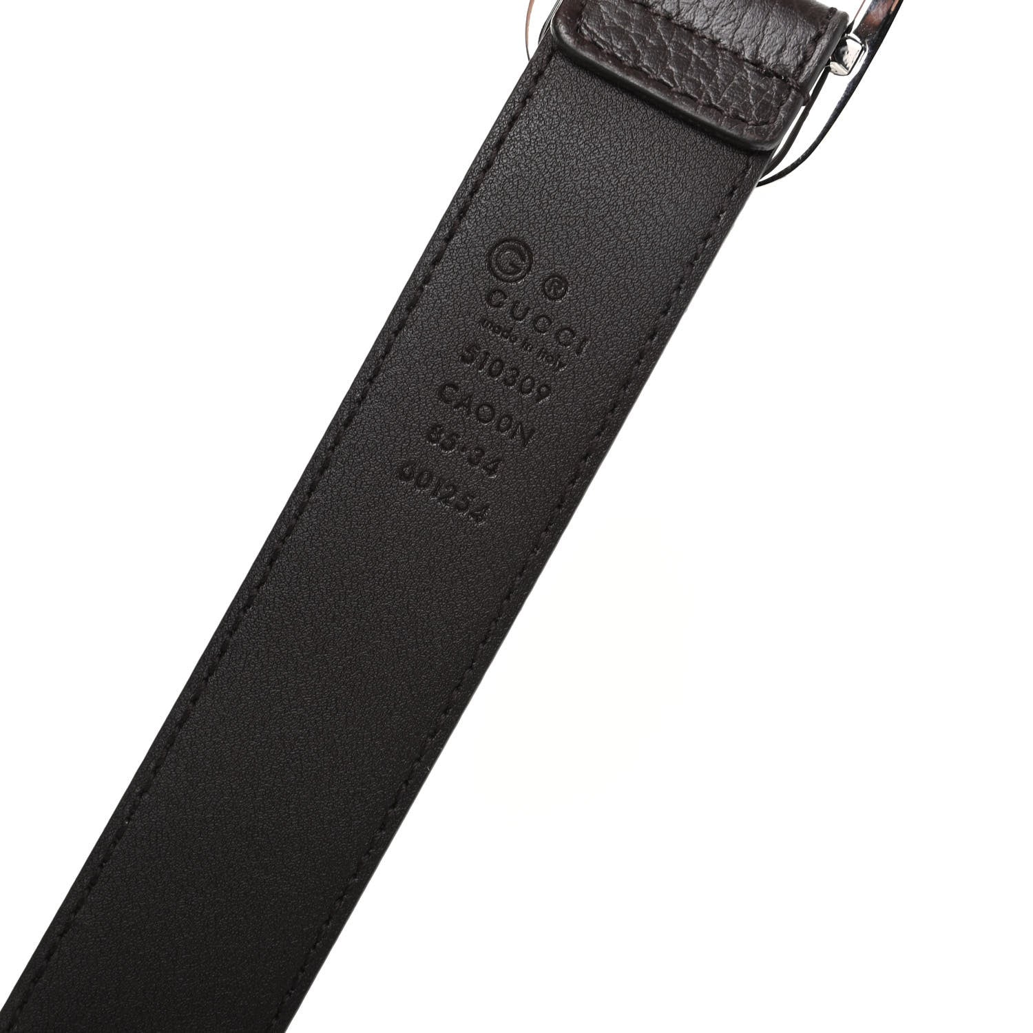 Gucci Calfskin Belt 85 34 Brown 3 of 5
