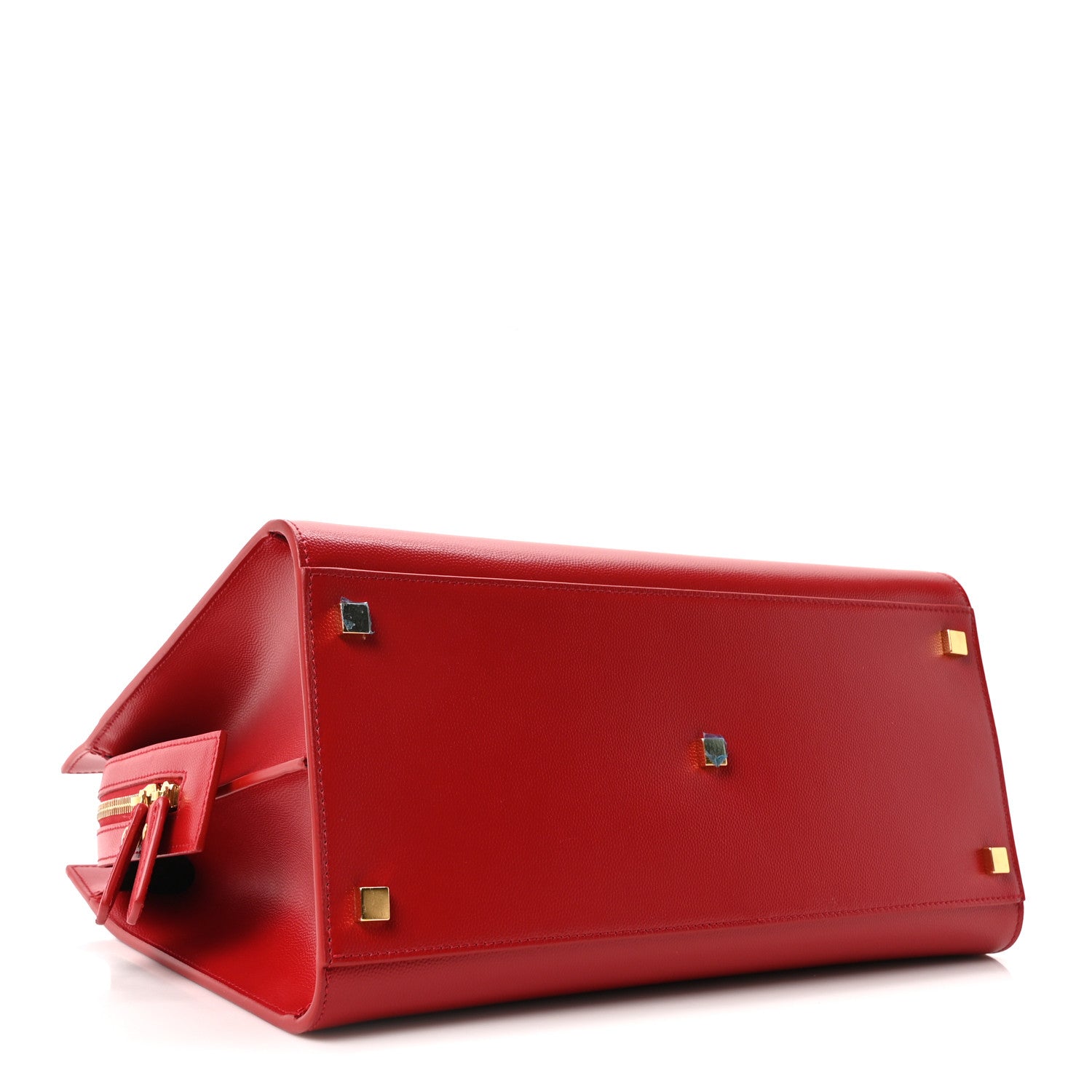 Saint Laurent Grain De Poudre Medium Uptown Tote Rouge Eros 4 of 10