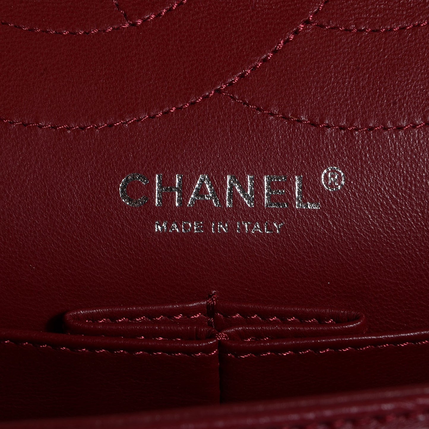 Aged Calfskin Quilted 2.55 Reissue 227 Flap Red