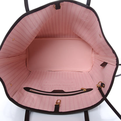 Louis Vuitton Damier Ebene Neo Neverfull MM Rose Ballerine 6 of 11