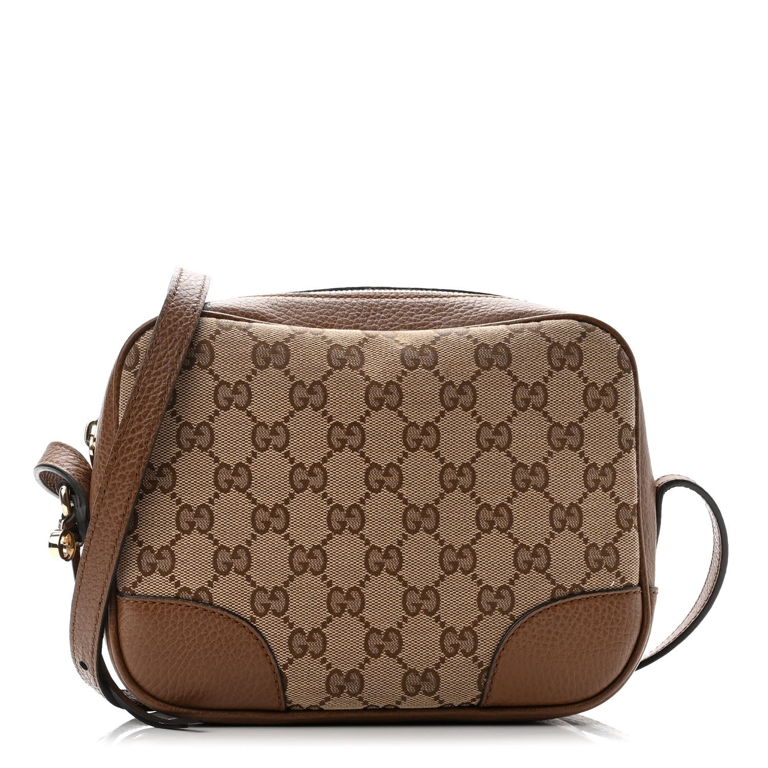 Gucci Monogram Mini Bree Messenger Bag Beige Tabacco 1 of 10