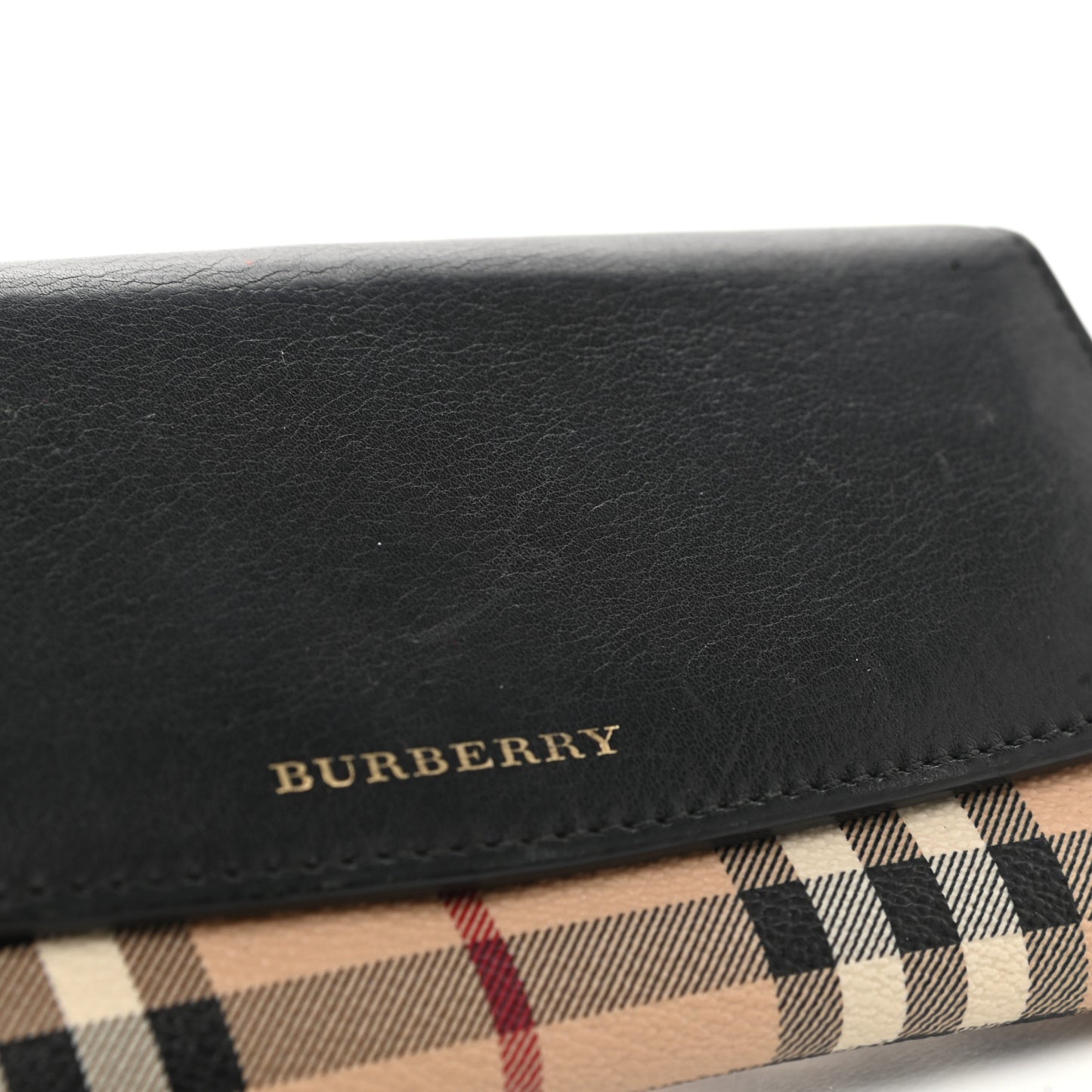 Calfskin Horseferry Check Porter Continental Wallet Black