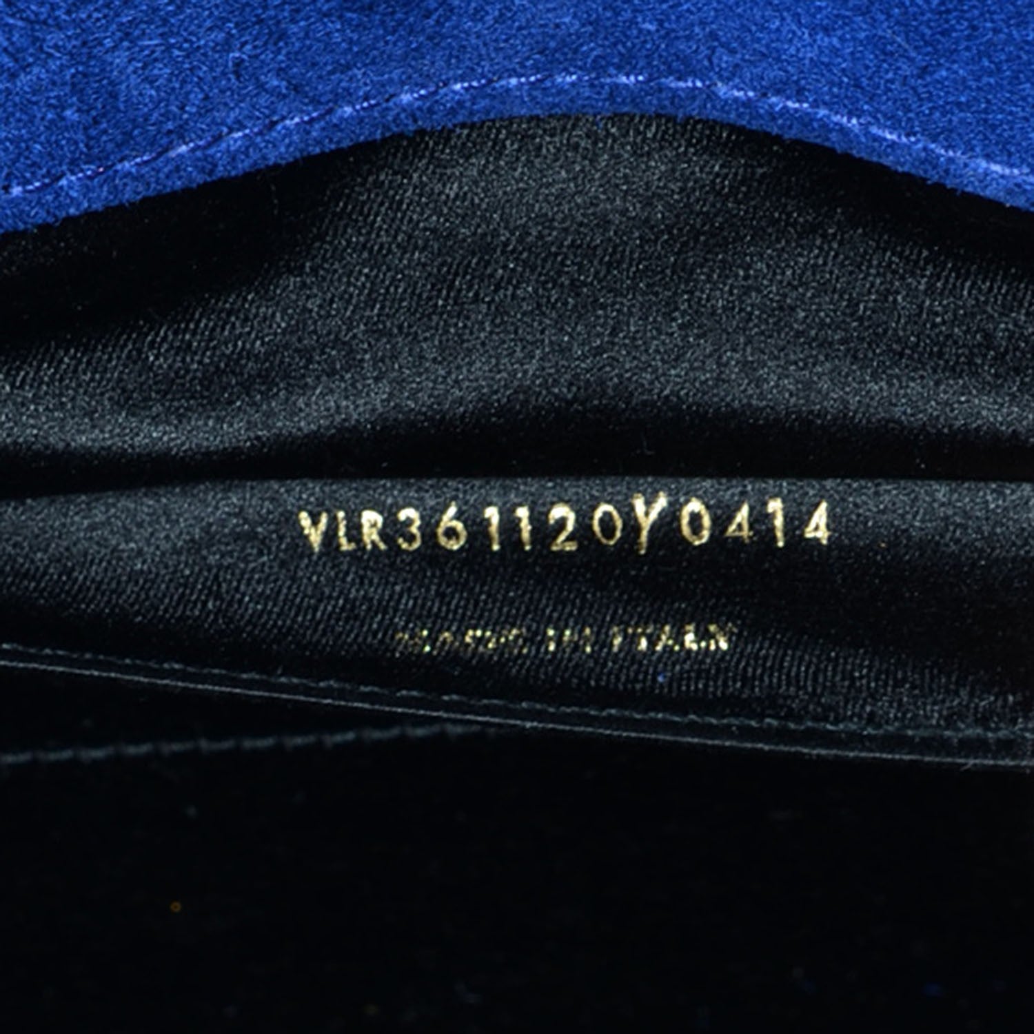 Saint Laurent Patent Large Belle De Jour Clutch Royal Blue 6 of 7