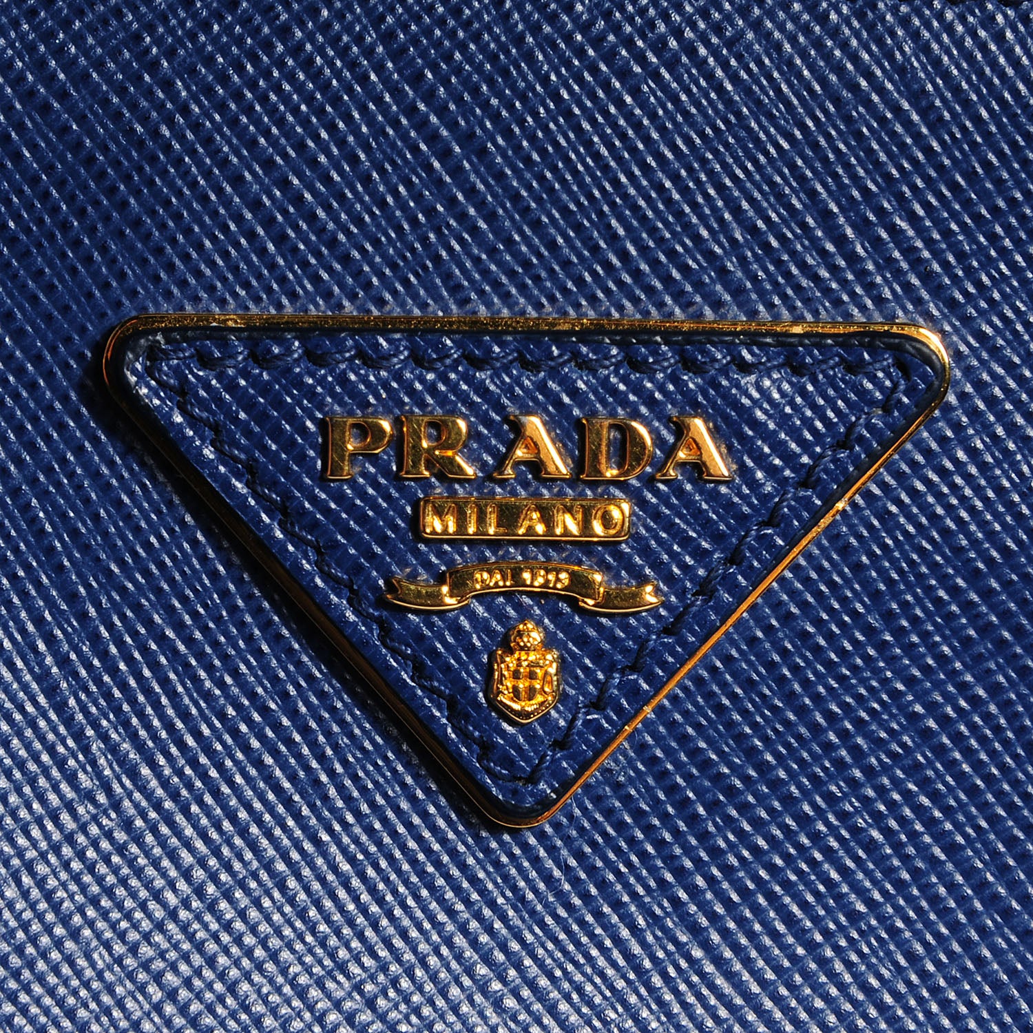 Prada Saffiano Lux Medium Double Zip Tote Bluette 6 of 13