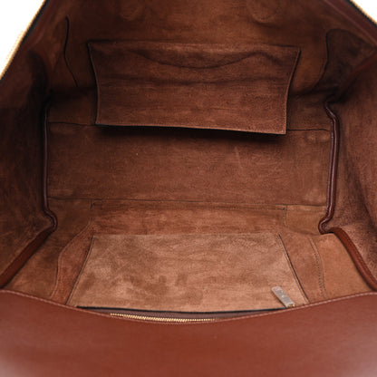 Celine Supple Shiny Lambskin Medium Smiling New Luggage Brick 5 of 11