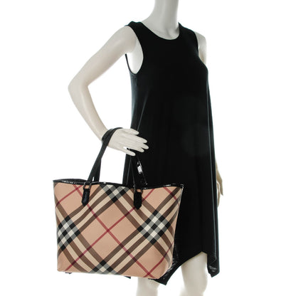 Burberry Nova Check Medium Tote Black 2 of 13