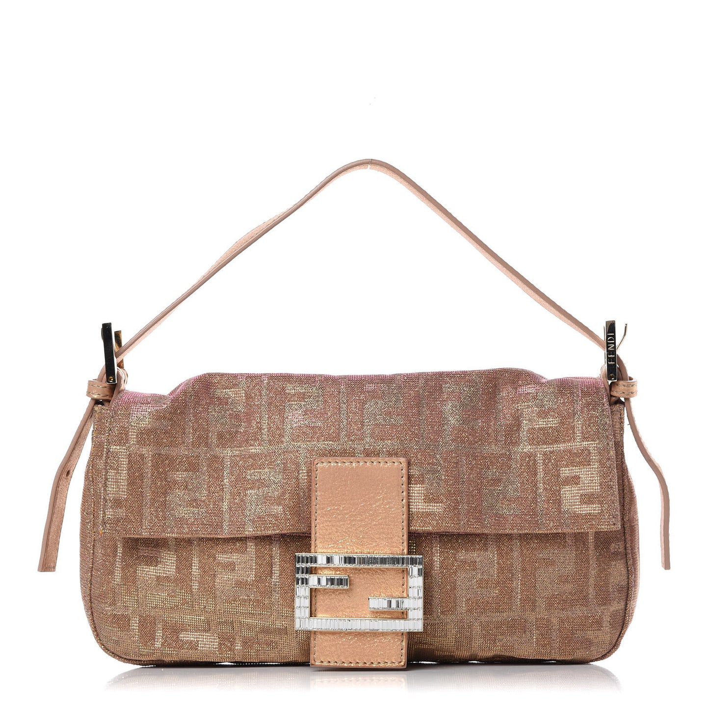 Metallic Lurex Zucca Vitello Baguette Arancio