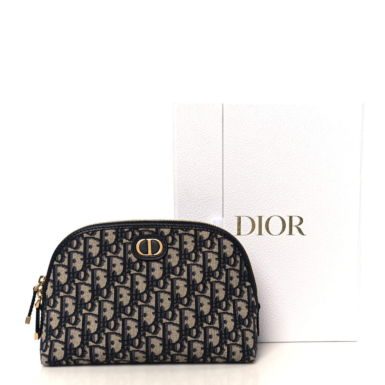 Christian Dior Oblique 30 Montaigne Aphrodite Cosmetic Pouch Blue