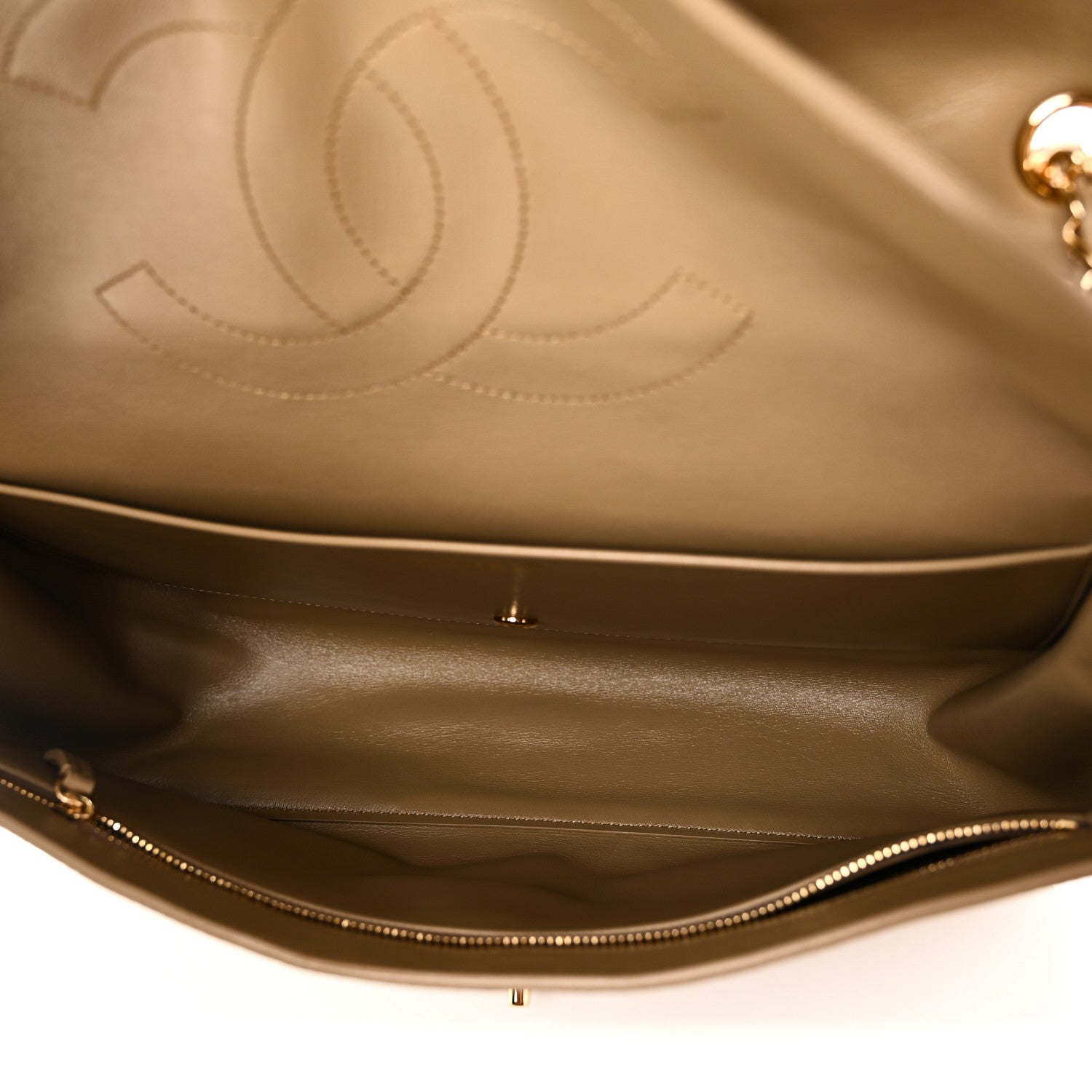 Chanel Suede Calfskin Small Souplissimo Maxi Flap Dark Beige 5 of 11