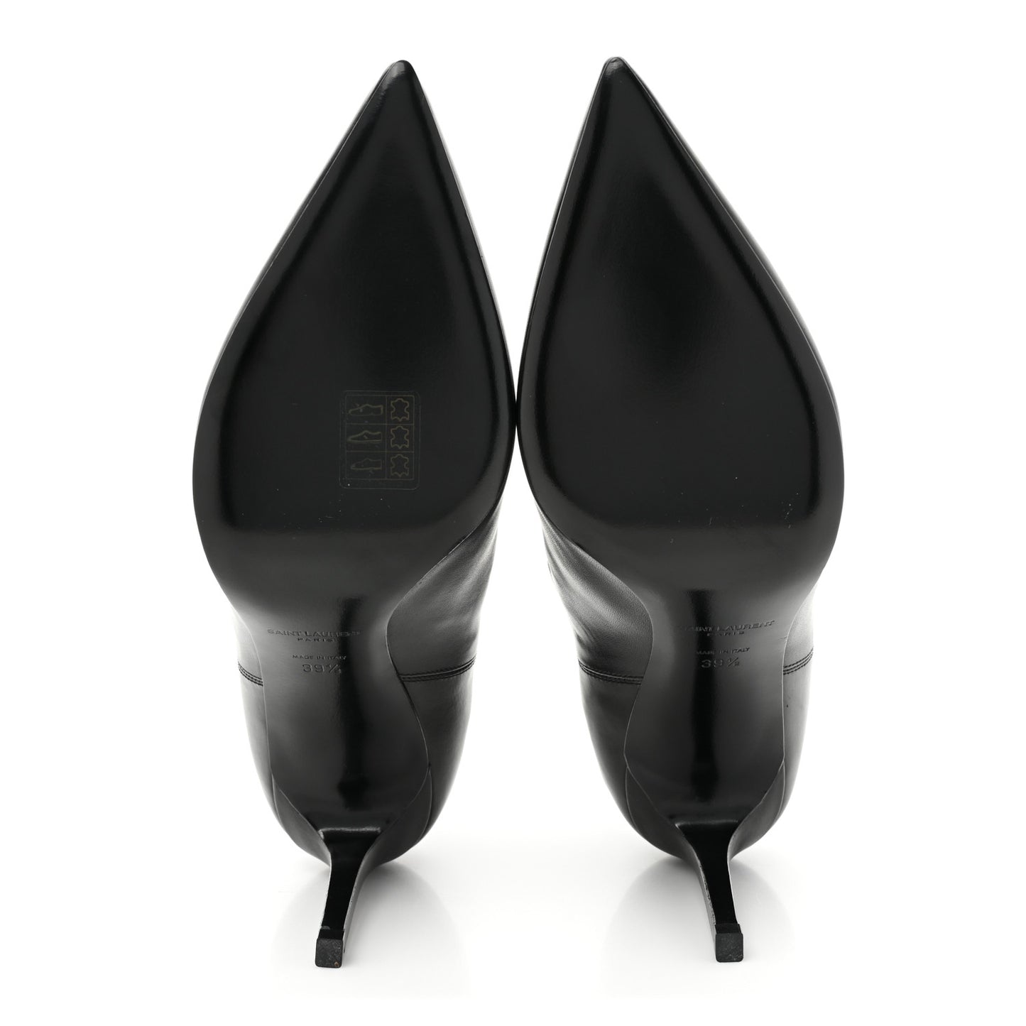 Calfskin Classic Paris Ela 80 Ankle Boots 39.5 Black