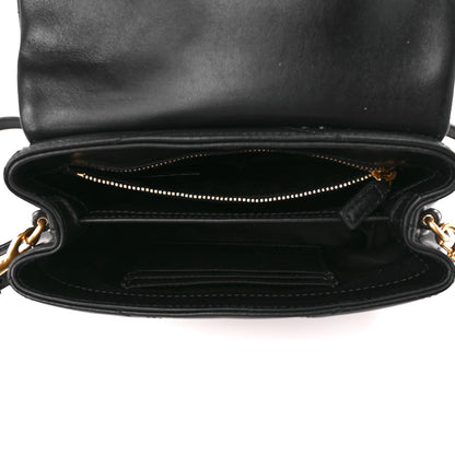 Saint Laurent Calfskin Y Quilted Monogram Toy Loulou Crossbody Bag Black 5 of 12