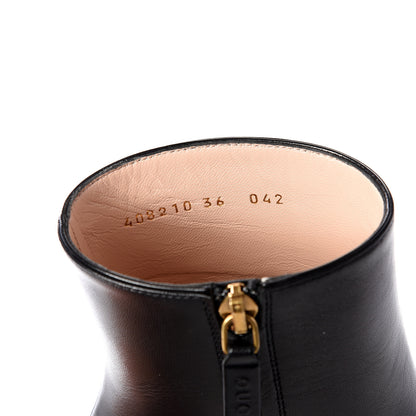 Gucci Malaga Kid GG Marmont Fringe 75mm Ankle Boots 36 Black 10 of 11