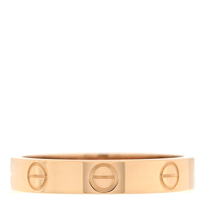 Cartier 18K Yellow Gold 3.5mm LOVE Wedding Band Ring 55 7.25 1 of 5