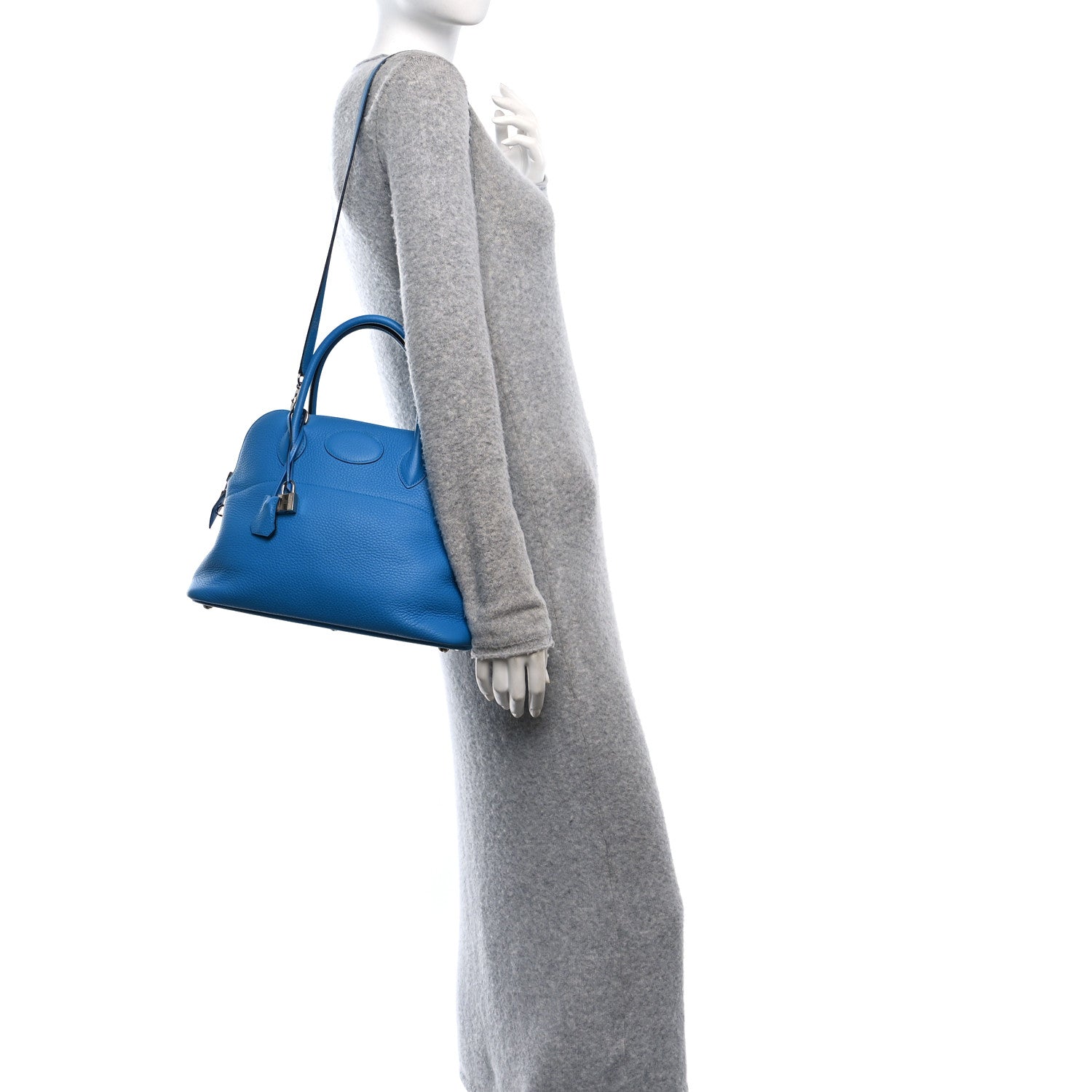 Hermes Taurillon Clemence Bolide 31 Bleu Zanzibar 2 of 10