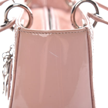 Christian Dior Patent Cannage Medium Lady Dior Rose Clair 15 of 25