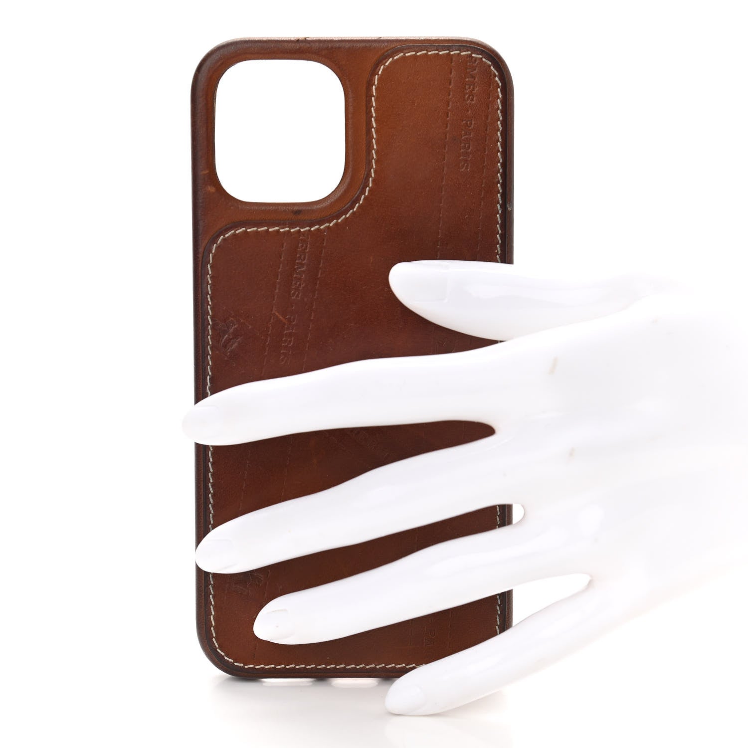 Hermes Barenia Bolduc iPhone 12/12 Pro Case Fauve 2 of 10