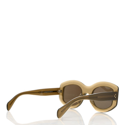 Celine Oval Sunglasses CL 41092/S Military Green 3 of 7
