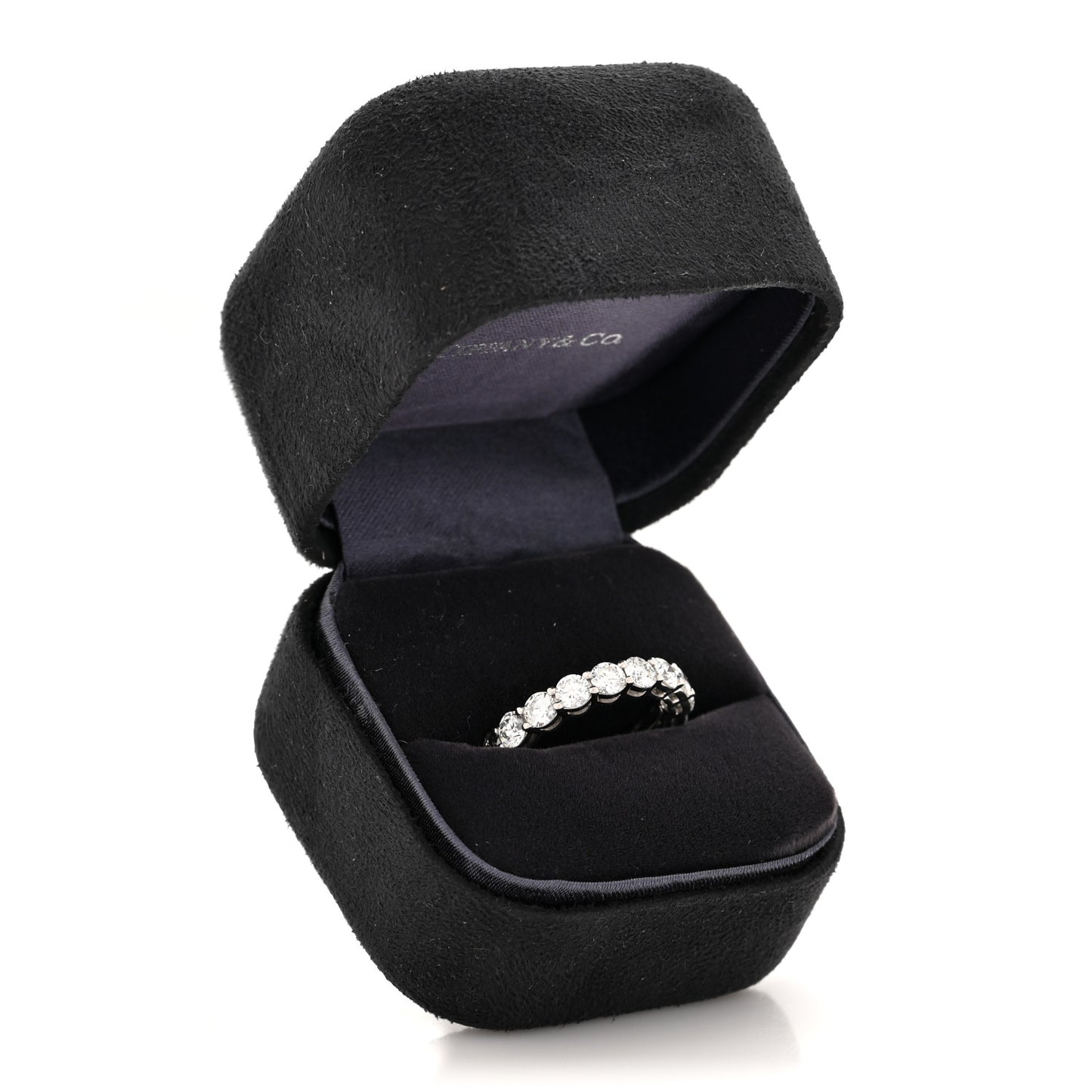 Platinum Diamond 3.7mm Embrace Eternity Band Ring 51 5.75