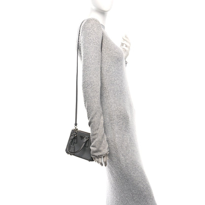 Prada Saffiano Micro Galleria Double Zip Tote Marmo 2 of 10