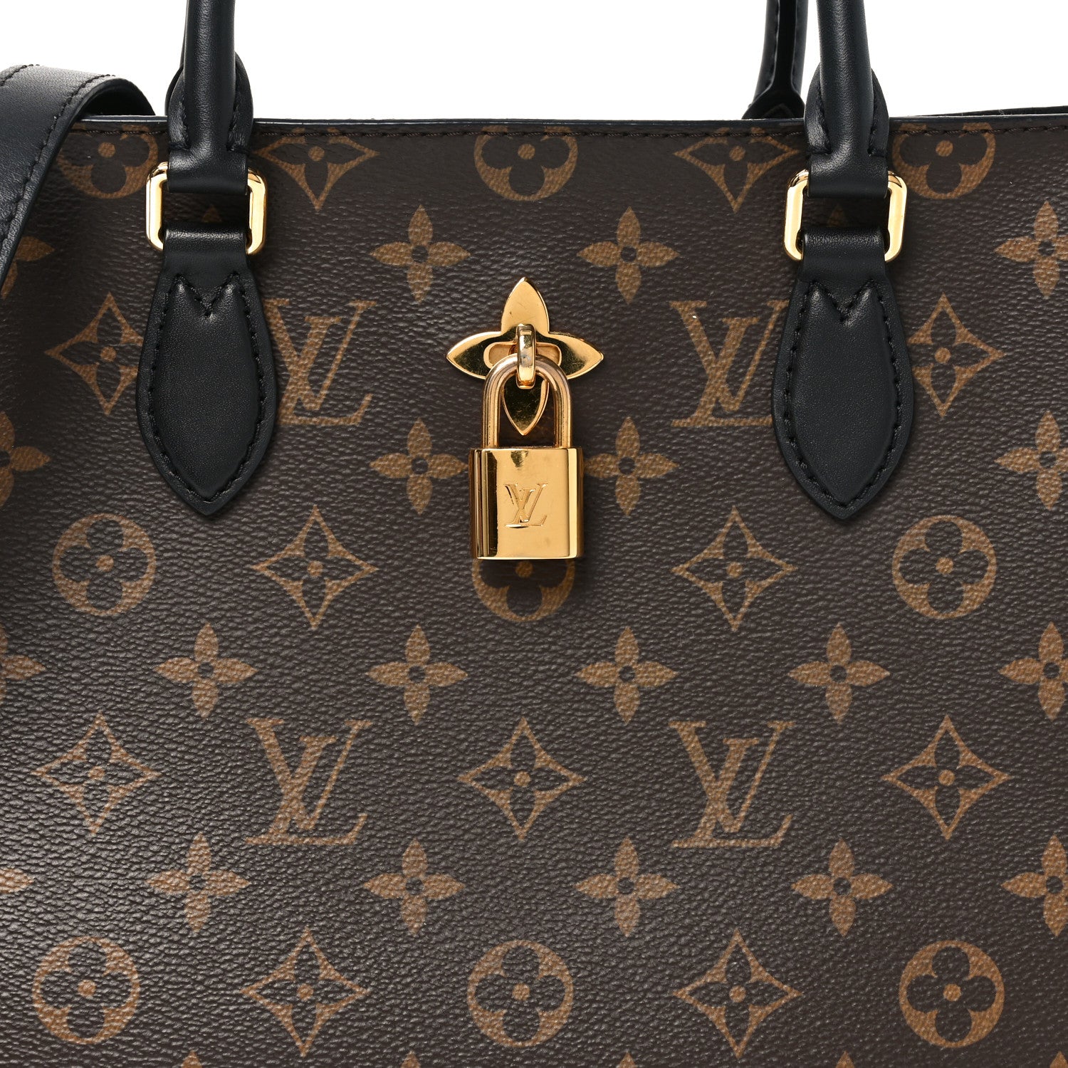Louis Vuitton Monogram Flower Tote Black 7 of 9