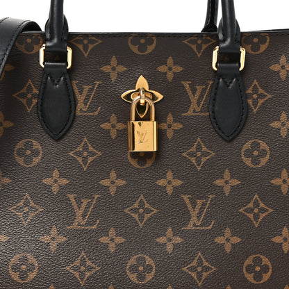 Louis Vuitton Monogram Flower Tote Black 7 of 9