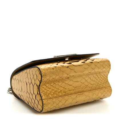 Louis Vuitton Metallic Snakeskin Twist Shoulder Bag PM Gold 4 of 11