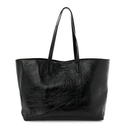 Saint Laurent Patent Calfskin Large Shopping Tote Black 1 of 21