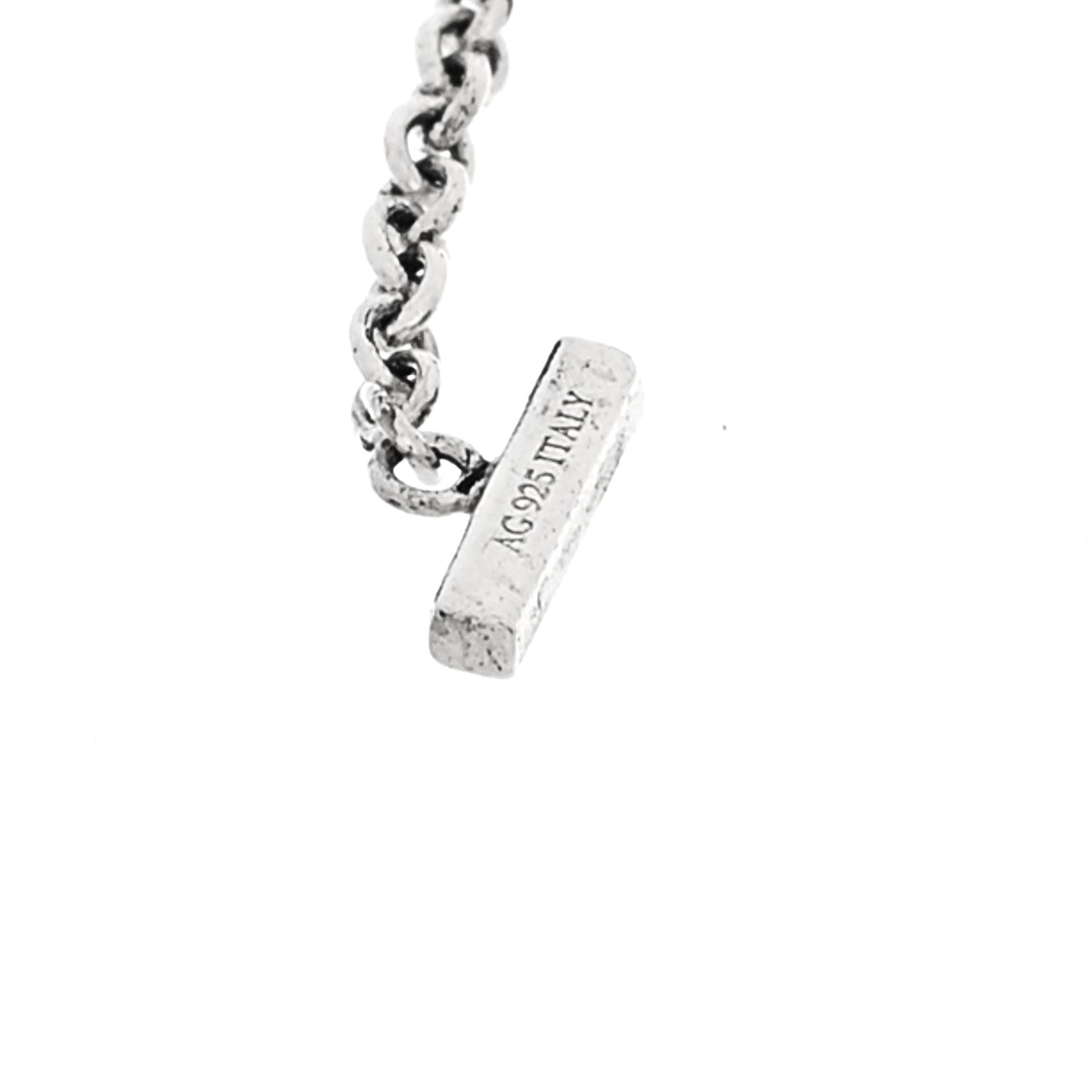 Sterling Silver Double T Smile Bracelet