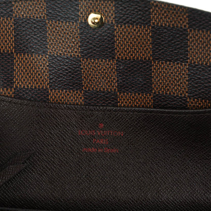 Louis Vuitton Damier Ebene Emilie Wallet 5 of 8