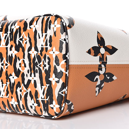 Louis Vuitton Monogram Giant Jungle Neverfull MM Ivory 10 of 11