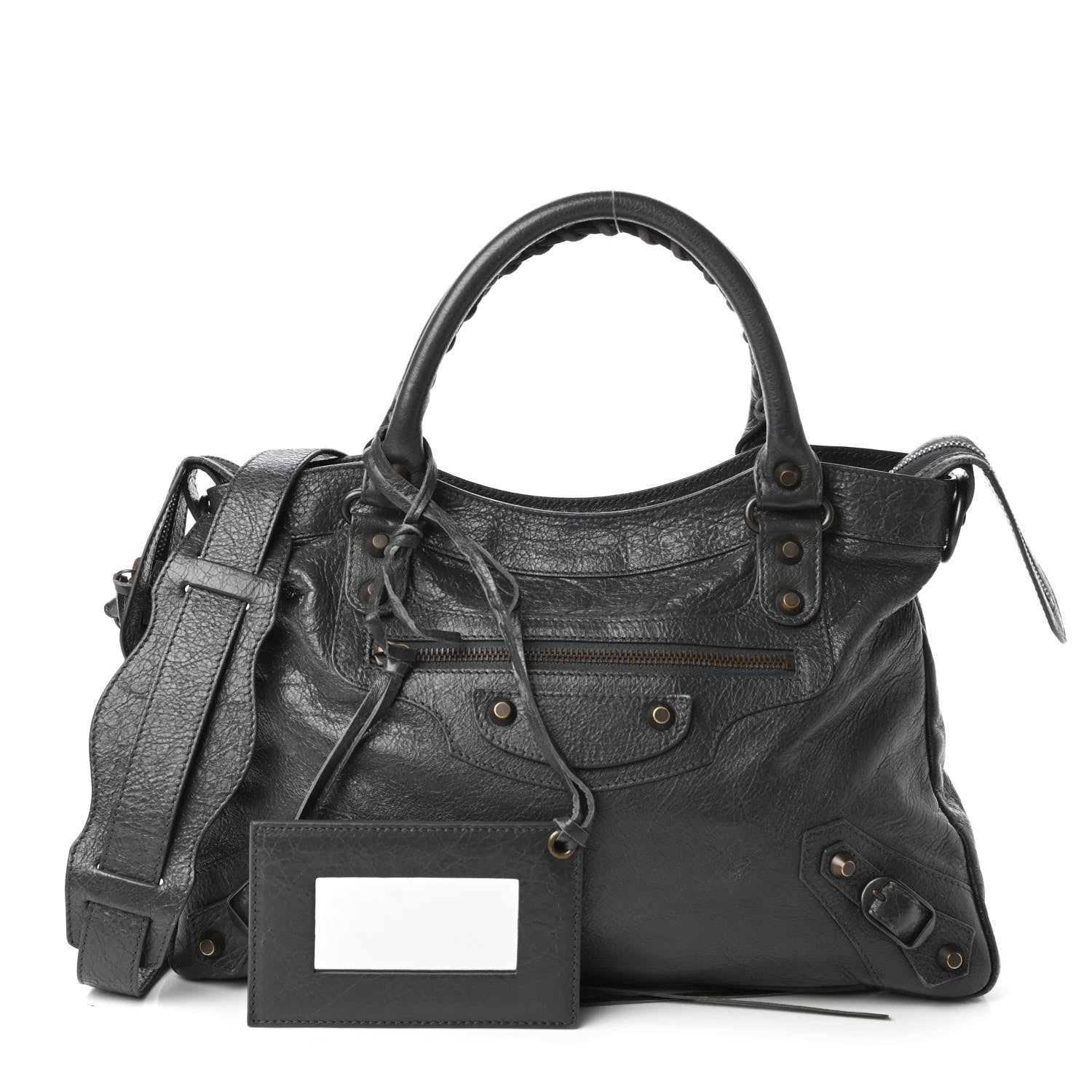 Balenciaga Agneau Classic Hardware Town Gris Fossile 1 of 10