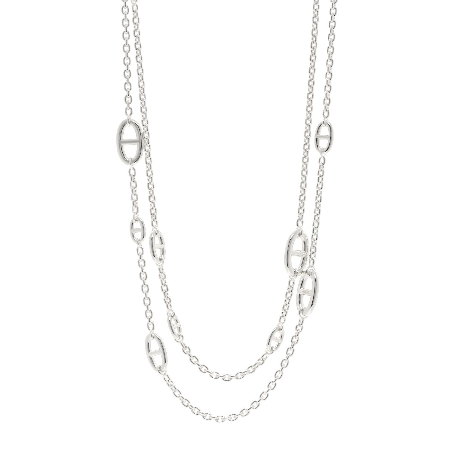 Hermes Sterling Silver Farandole Necklace 120 1 of 6