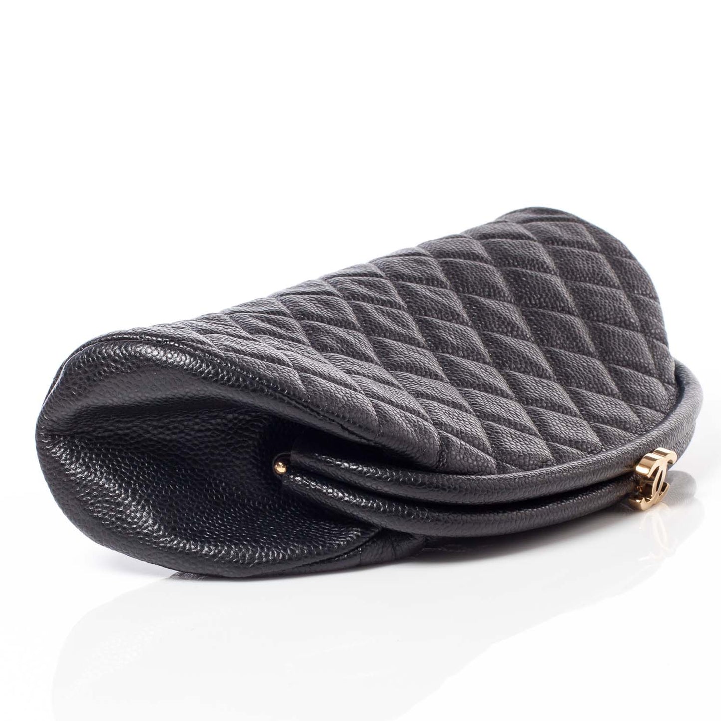 Caviar Quilted Timeless Clutch Black