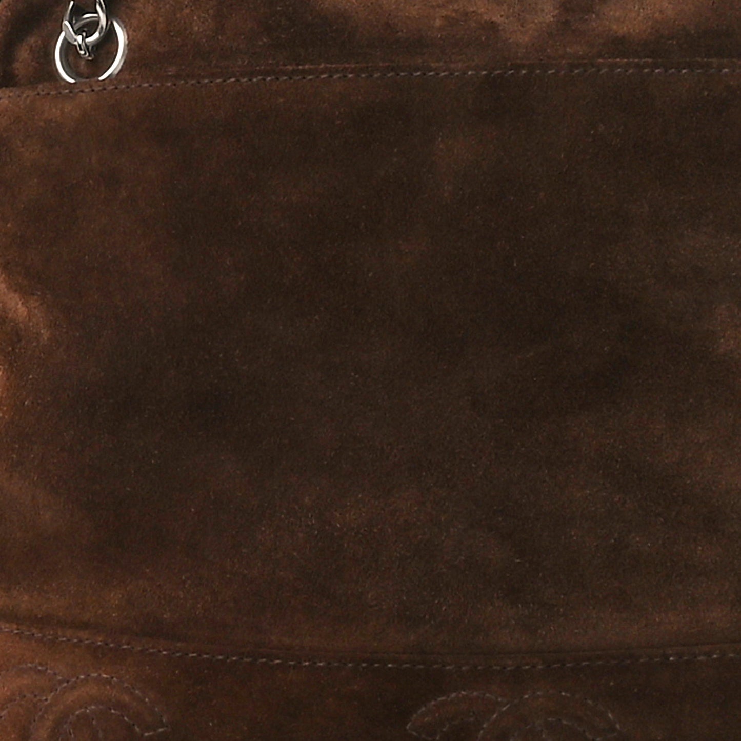 Suede CC Shoulder Bag Brown