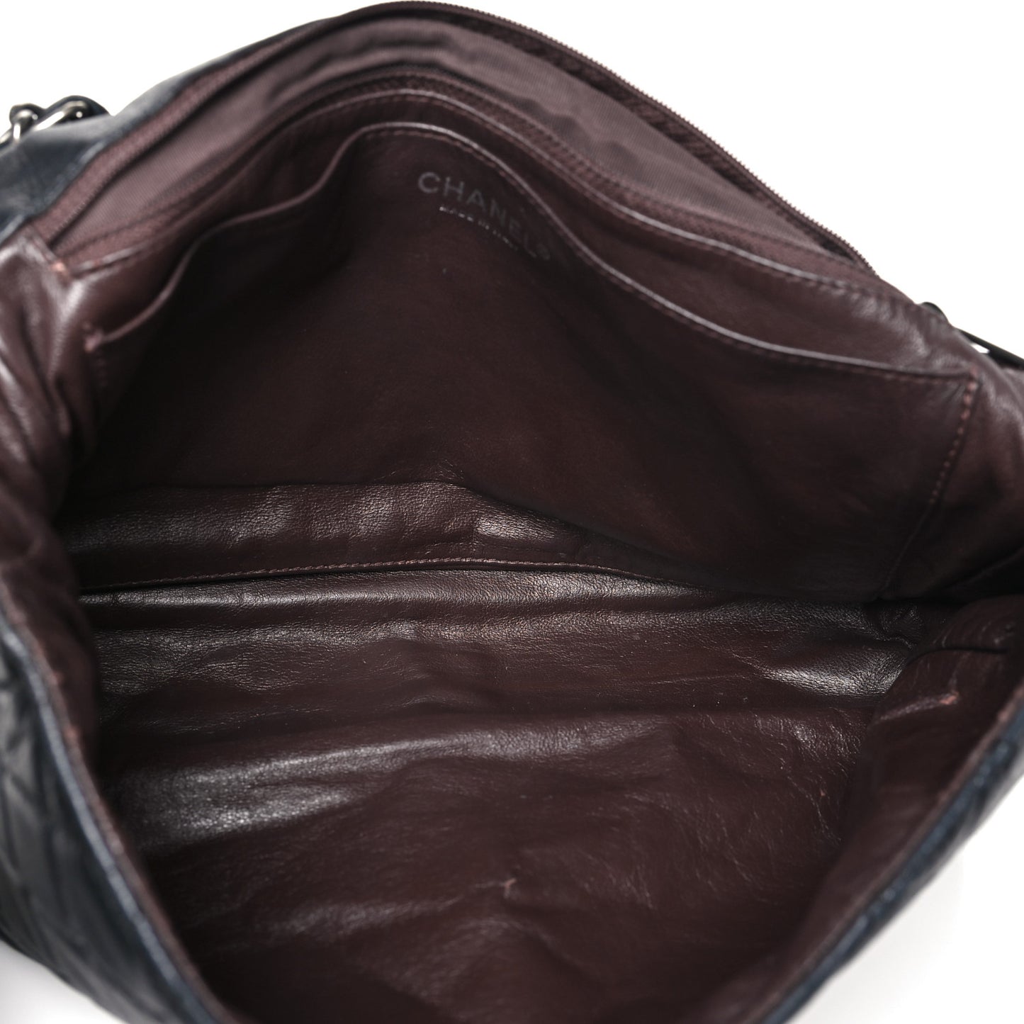 Lambskin Quilted Jumbo Single Flap Black