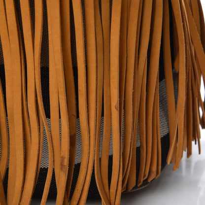 Burberry Suede Fringe Large Belgrove Bucket Bag Tan 11 of 12