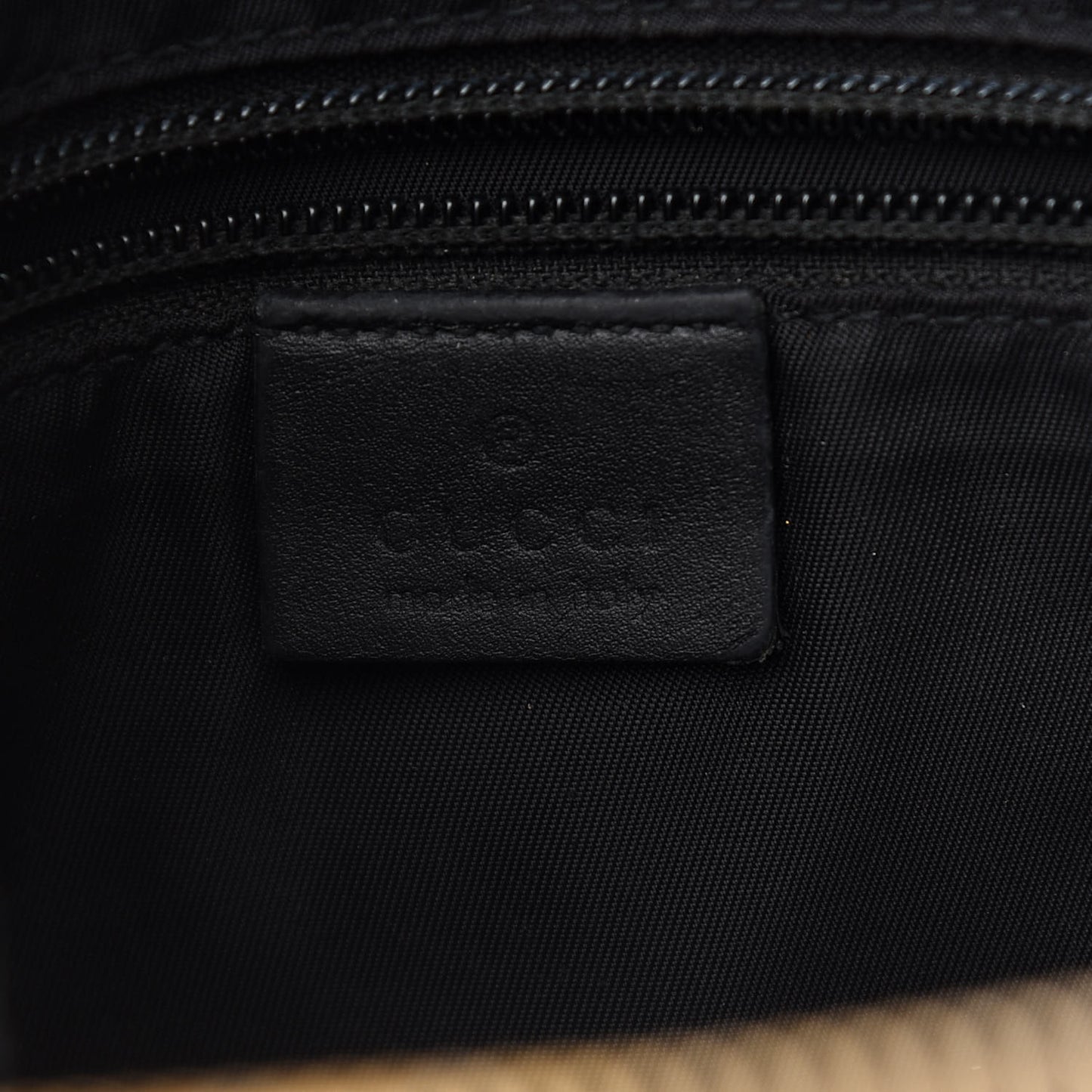 GG Supreme Monogram Web Messenger Bag Black