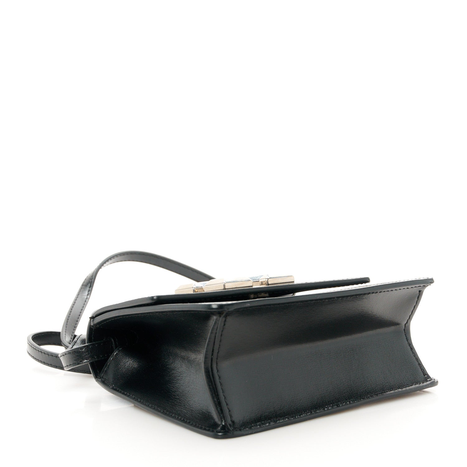 Off-White Calfskin Jitney 0.7 Crossbody Bag Black 4 of 12