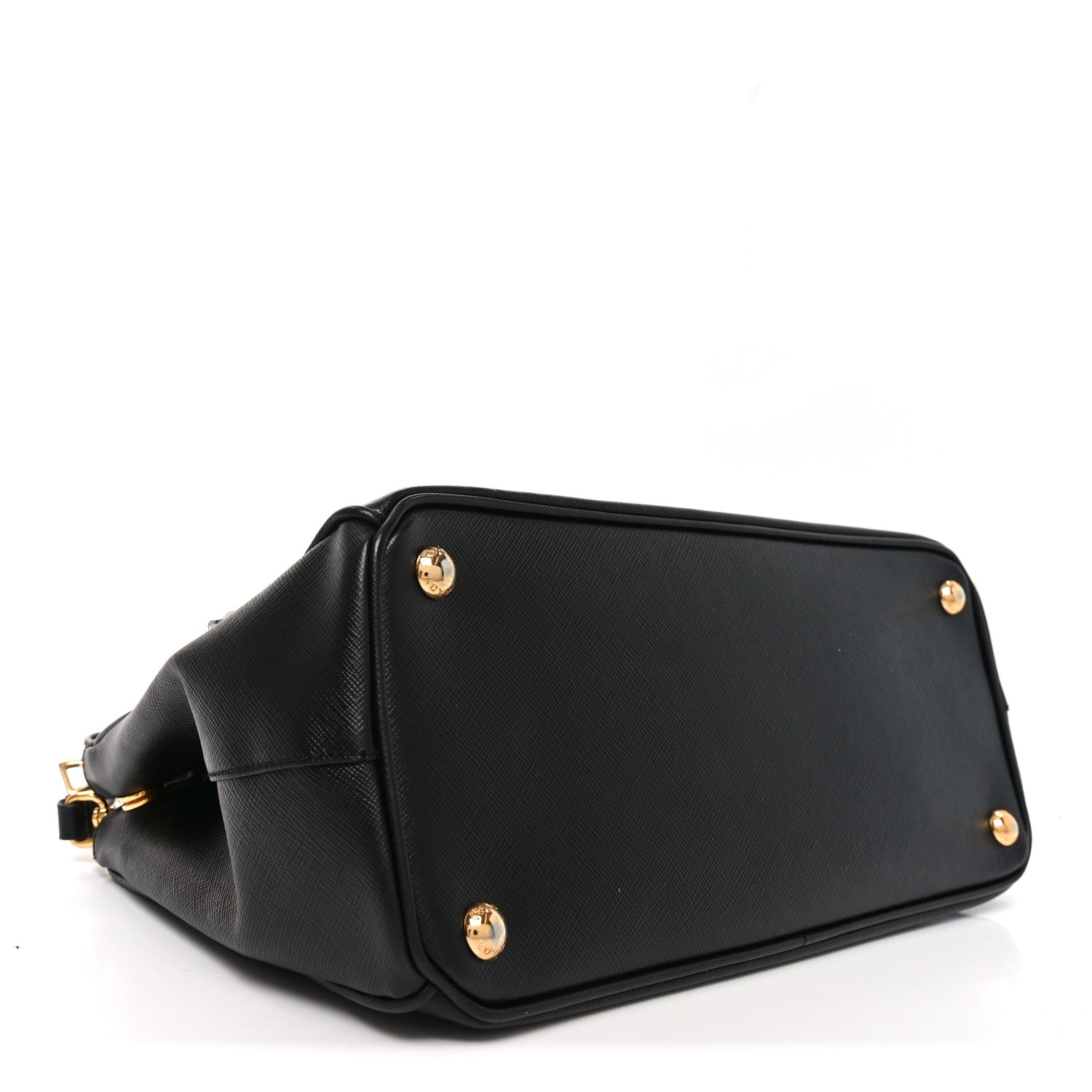 Prada Saffiano Small Galleria Double Zip Tote Black 4 of 9