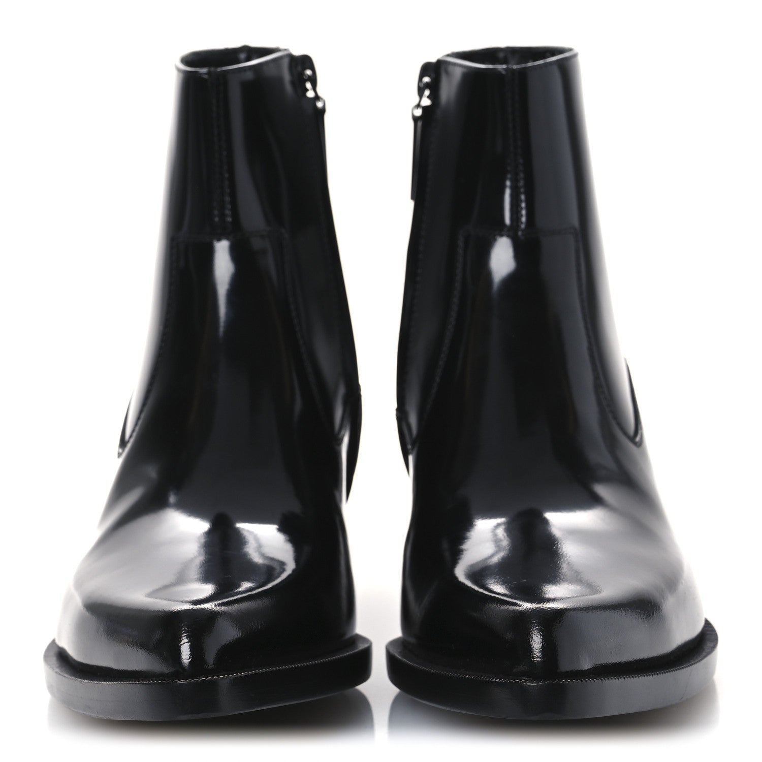 Saint Laurent Vitello Beat 40 Ankle Boots 37 Black 3 of 12